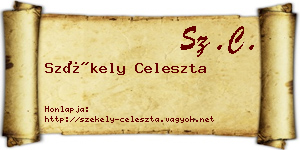 Székely Celeszta névjegykártya